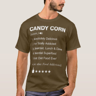 T-shirt Candy Corn Définition Signifiant Drôle