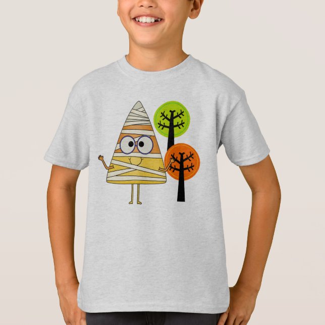 T-shirt Candy Corn maman Halloween (Devant)