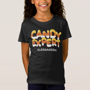 T-Shirt Candy Expert Corn Halloween Enfants et adultes