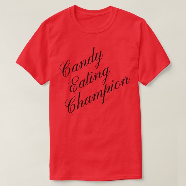 T-shirt Candy Mating Champion Compétitivité Alimentation C (Design devant)