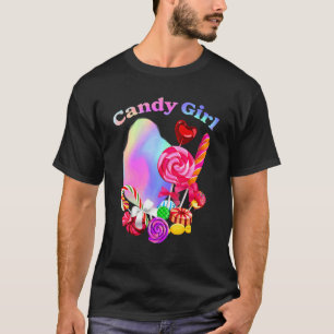 T-shirt Candy mignonne Girl Sweet Lolly Candy Treat 2