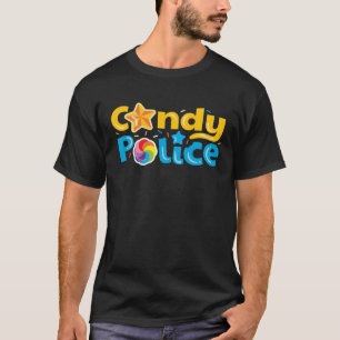 T-shirt Candy Police Mignonne Trick Ou Treat Halloween Cos