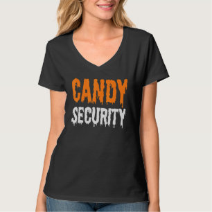 T-shirt Candy Sécurité Maman Papa Parent Halloween 1