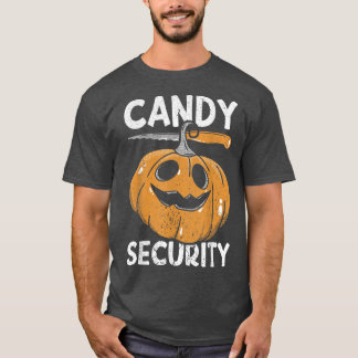 T-shirt Candy SecurityHalloween Vêtements drôle Halloween1