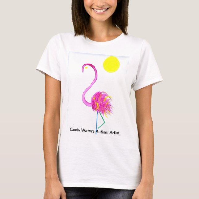 T-shirt Candy Waters Artiste de l'autisme (Devant)