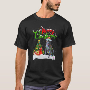 T-shirt Cane Corso Amoureux des chiens Xmas Éclairage Cane