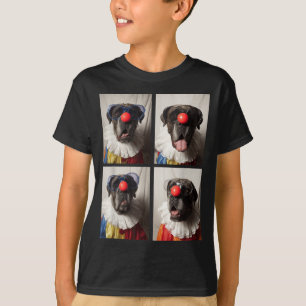 T-shirt Cane Corso avec lunettes clown animaux Halloween