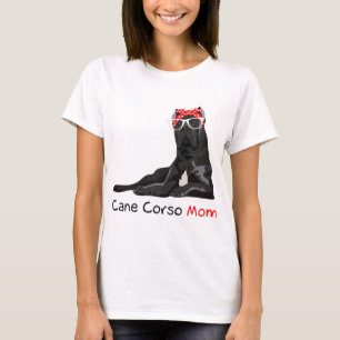 T-shirt Cane Corso Maman Bandana Femmes Cane Corso Chien