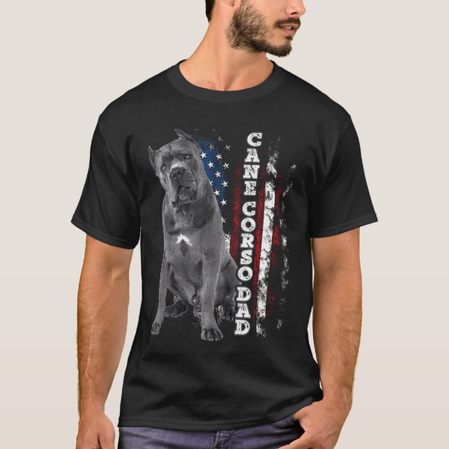 T-shirt Cane Corso Papa Chien Propriétaire Italien Mastiff (Devant)