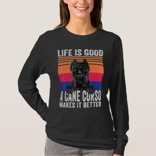 T-shirt Cane Corso Rend Votre Vie Bonne Vintage