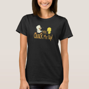 T-shirt Caneton et poussin rient  Jeu de mots Tu me fais c