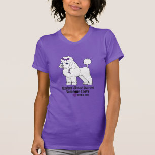 T-shirt Caniche de maladie d'Alzheimer : Quelqu'un a