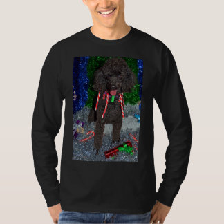 T-shirt Caniche de Noël