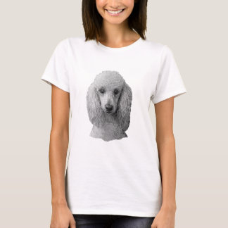 T-shirt Caniche - image stylisée - ajoutez votre propre