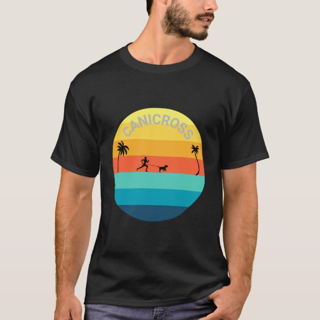 T-shirt Canicross Sunset Chien Sport Teamsport (Devant)