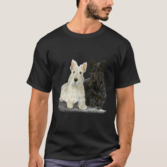 T-shirt Canine des Terriers écossais (Devant)