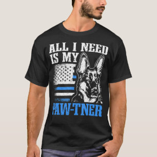 T-shirt Canine Unit K9 Chien Handler & Entraîneur K9