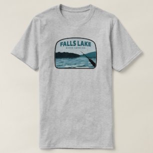 T-shirt Canne à pêche du lac Falls Caroline du Nord