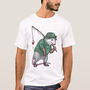 T-shirt Canne à pêche Opossum Pêche