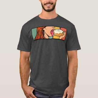 T-shirt Cannelle Roll Honey Bun Retro Vintage Pain Baker