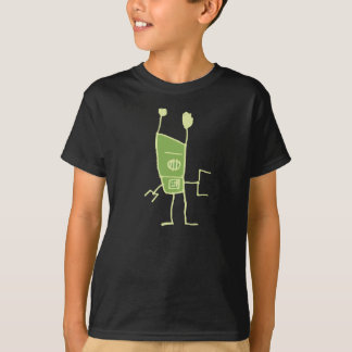 T-shirt Cannelure Robot-Verte