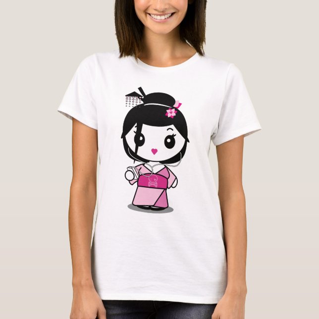 T-shirt Cannelures de geisha (Devant)