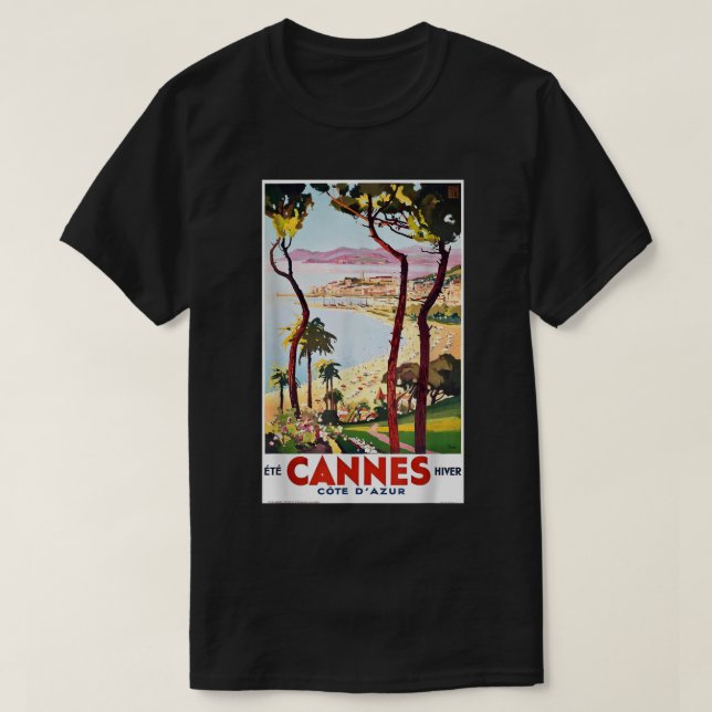 T-shirt Cannes Côte d'Azur Côte d'Azur Côte d'Azur Vista R (Design devant)