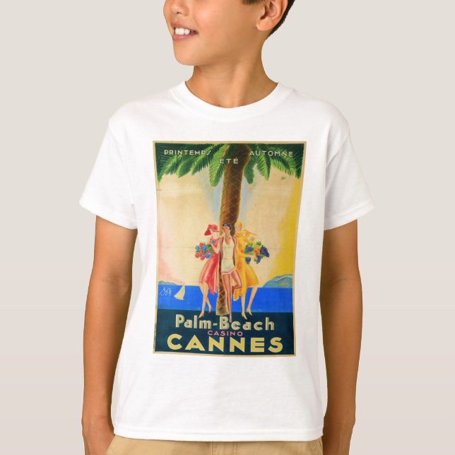 T-shirt Cannes vintage (Devant)