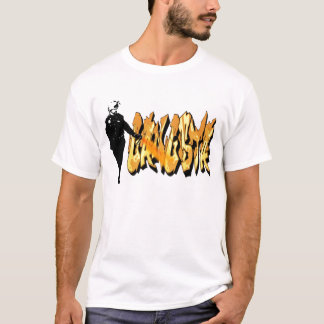 T-shirt Cannette de fil décontractée de spray au poivre