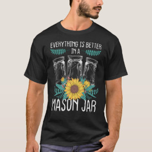 T-shirt Canning Season Tout le mieux dans Mason Jar Ho