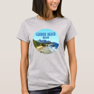 T-shirt Cannon Beach Côte de l'Oregon Vintage