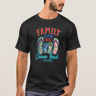 T-shirt Cannon Beach Vacation 2022 Flip Flops Famille Summ