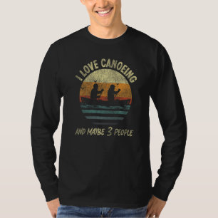 T-shirt Canoë Canoë Rétro Vintage I Love Canoë Et M