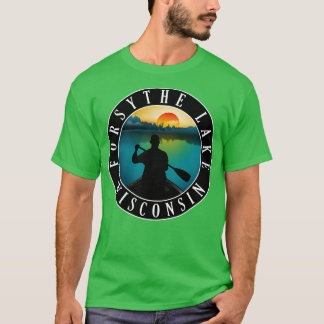 T-shirt Canoë Forsythe Lake Wisconsin