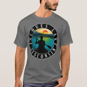 T-shirt Canoë Jacques Lake Wisconsin
