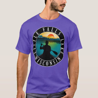T-shirt Canoë-kayak Little Falls Lake Wisconsin