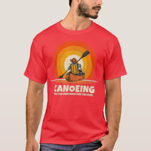T-shirt Canoë-kayak né pour le canot amusant de la rivière