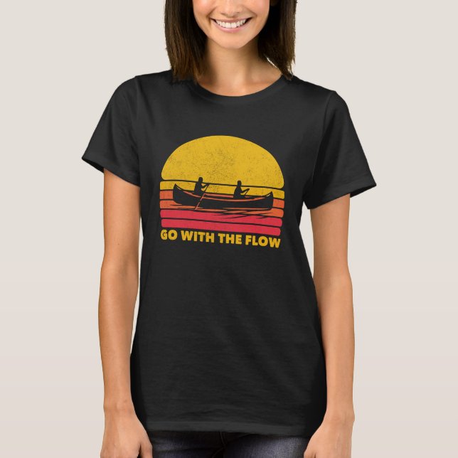 T-shirt Canoeing Canoe Meditation Flow Kayak (Devant)