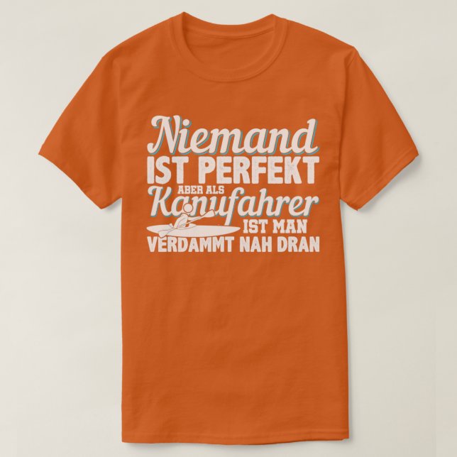 T-shirt Canoéiste Parfait Kayak Sports nautiques (Design devant)