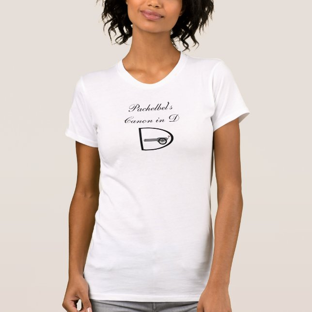 T-shirt Canon de Pachelbel dans D - chemise (Devant)