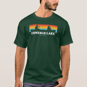 T-shirt Canot Conesus Lake New York