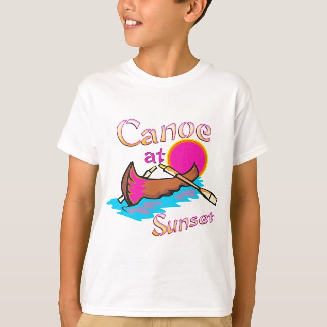 T-shirt Canot de camping (Devant)