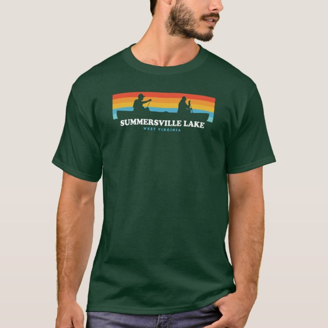 T-shirt Canot de Summersville Lake West Virginia (Devant)