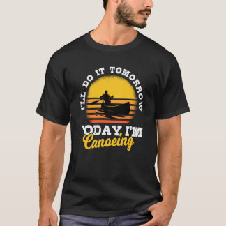 T-shirt Canot dit Kayak Whitewater River Trier Canoéiste