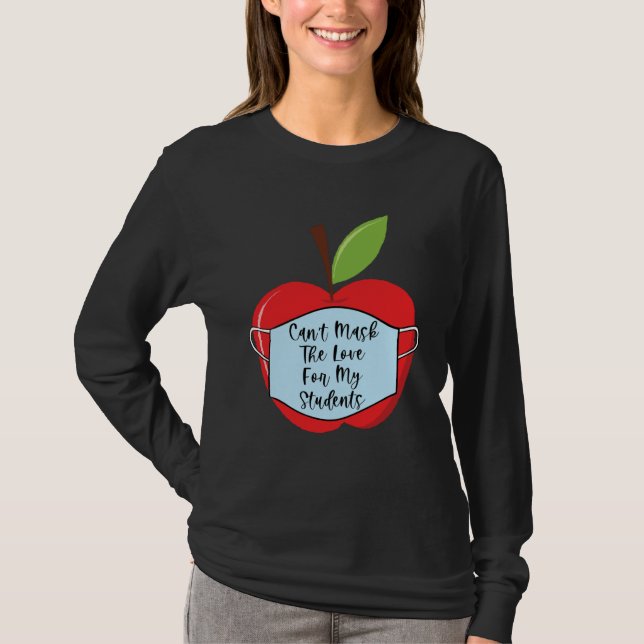 T-shirt Cant Mask Teacher Student Virtual Social Distance  (Devant)