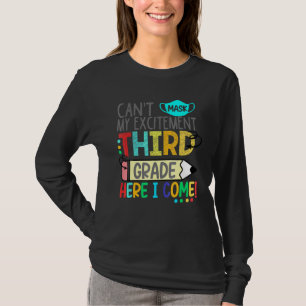 T-shirt Cant Masque Mon Excitation Troisième Année Je Vien
