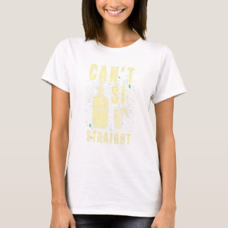 T-shirt Cant Si Droit Tequila Booze Booze Eau Feu