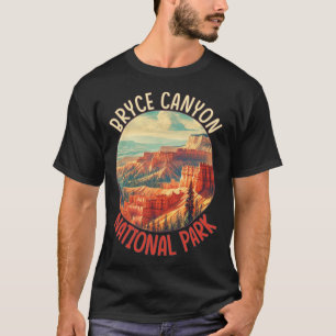 T-shirt Canyon Bryce État américain - Utah Vintage Parcs N