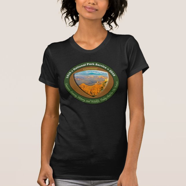 T-shirt Canyon grand de chemise centennale de parc (Devant)