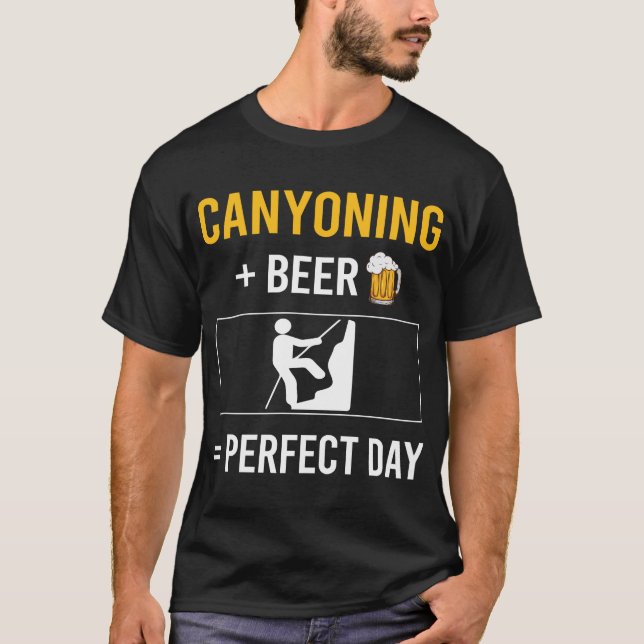 T-shirt Canyoneoning de la journée de la bière (Devant)